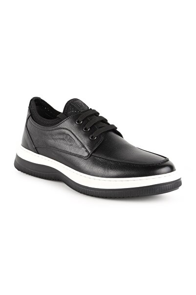 LBR Men's Casual Shoes Black Genuine Leather Moccasin Stitched Flexible High-...