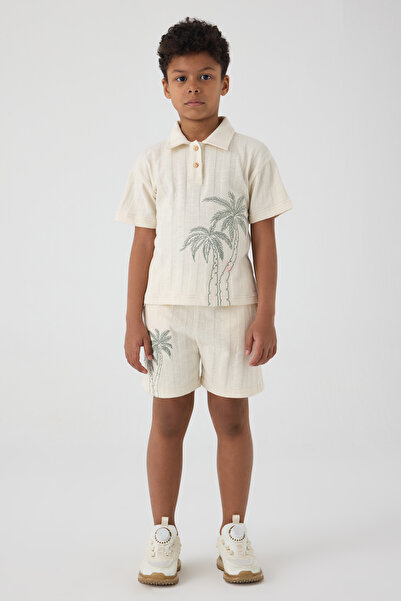 NBT JEANS Boy Ecru Tshirt