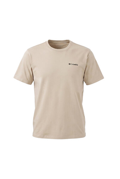 Columbia Csc Logo Back Tee 2155011-278 Erkek Tişört Krem