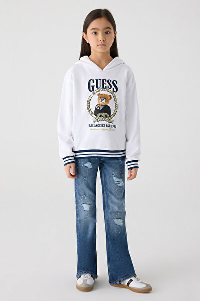 Guess Girl White Sweatshirt