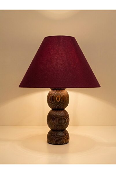 Artlight Atelier Simple Özel Şapkalı Doğal Ahşap Abajur