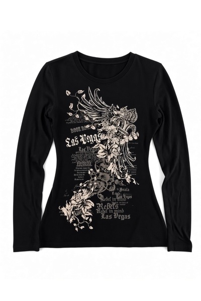 Köstebek Las Vegas Flower Rebels Grunge Sweatshirt