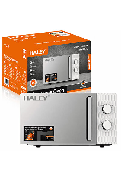 HALEY Cuptor Cu Microunde HY-0017, 20L, 1100W, 5 Trepte De Putere, Timer, Înc...