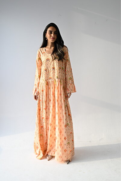 ASSALA Sophie Jalabiya | Multicolor - XL - Orange