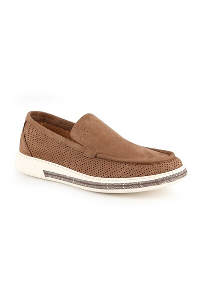 LBR Men's Casual Shoes Genuine Nubuck Leather Perforated Patterned Lightweigh...