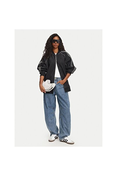 adidas Geacă de blugi pentru femei KQ6471 Negru