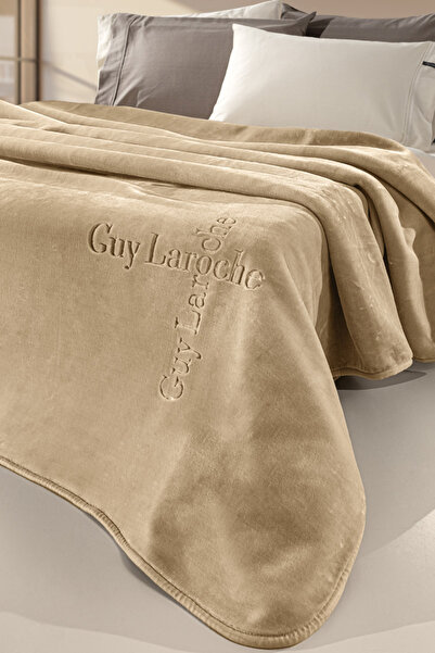 Guy Laroche Κουβέρτα Logo Almond