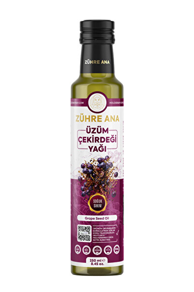 Zühre Ana Soğuk Sıkım Üzüm Çekirdeği Yağı 250 Ml