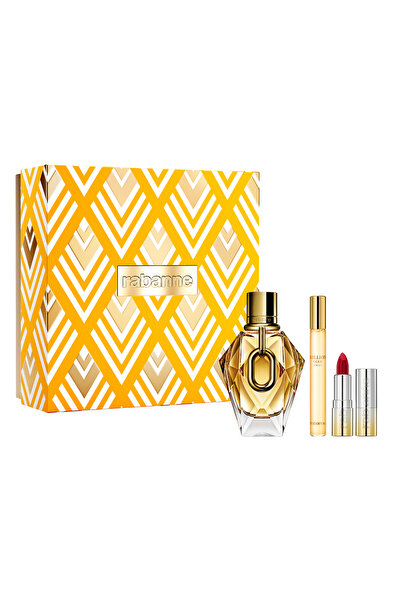 Paco Rabanne Set Million Gold For Her Eau de Parfum 90 ml + 10 ml + Dramalips...