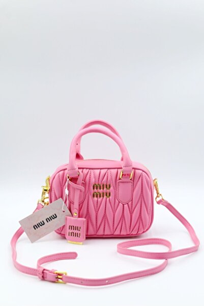 Miu Miu Arcadie Quilted nappa leather bag Top Handbag Shoulder With Crossbody...