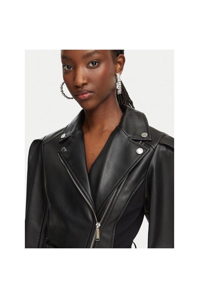 Karl Lagerfeld Rochie de damă din imitație de piele B3W13001 Negru