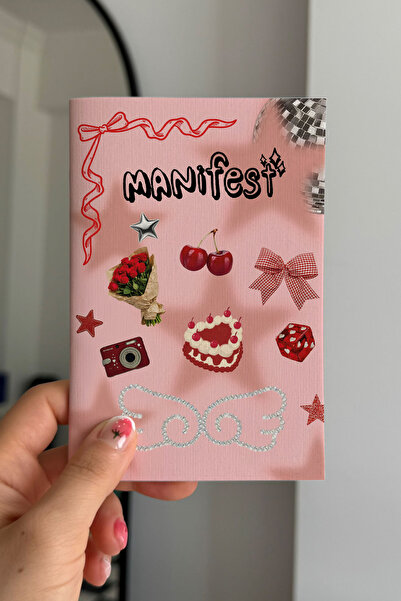 Planet Butik Manifest Red Mini Unlined Notebook