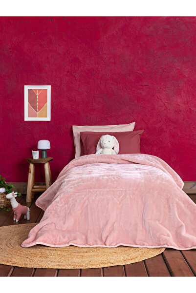 Nima Home Κουβέρτα Βελουτέ Μονή 160x220 Coperta - Pink