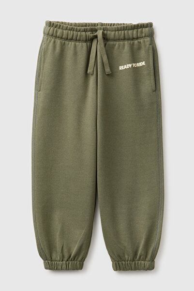United Colors of Benetton Boys' Khaki Hooded Sweatpants with Drawstring Waist...