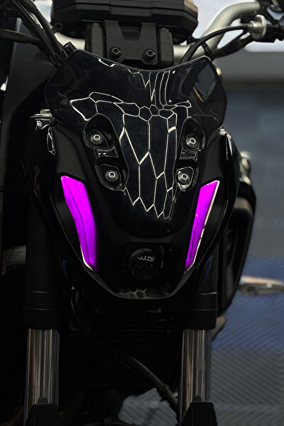 Banxtre Yamaha MT-07 Gen 3 için Hazır Kesim Far Filmi Sticker Seti (Sağ ve Sol)