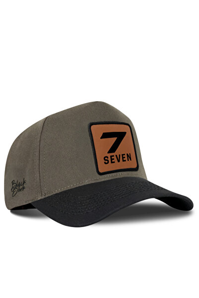 BlackBörk Number 7 Logo Black-Khaki Baseball Cap