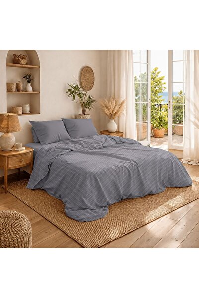 Dimcol Κουβέρτα Πικέ Μονόχρωμη 325 gr/m² 255x270 Grey 100% Cotton