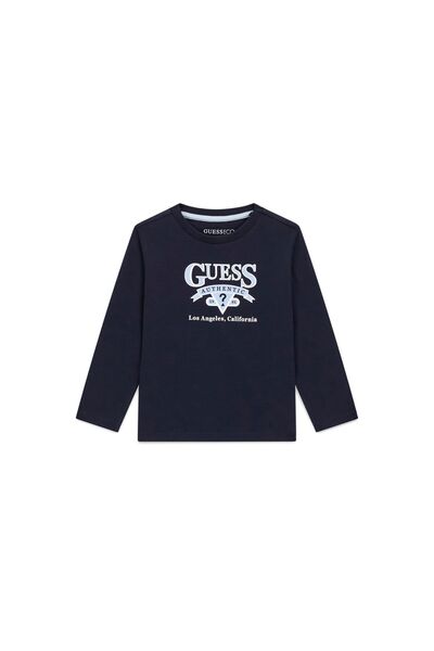 Guess Bluză băieți N6YI12K3800 Albastru închis