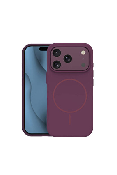 TFO Husă iPhone 17 Pro MagSafe Silicon Dark Cherry Vișiniu Închis