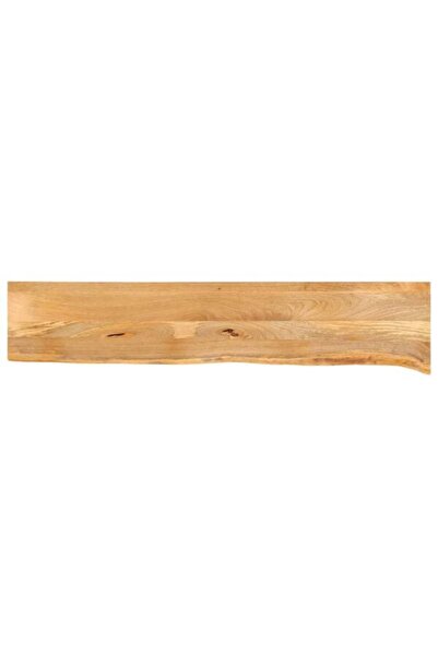 vidaxl Blat de masă organic cu margini naturale 140 x 40 x 3.8 cm din lemn ma...