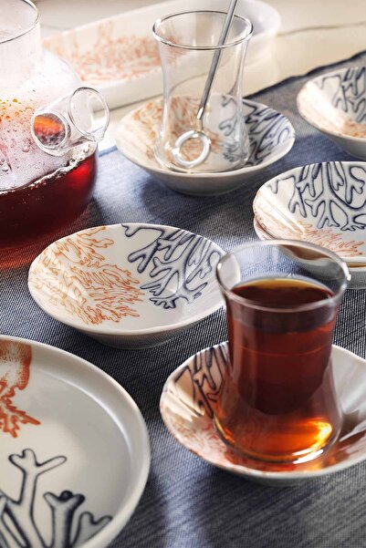 Kütahya Porselen Corallo 6 Piece 10 cm Tea Plate
