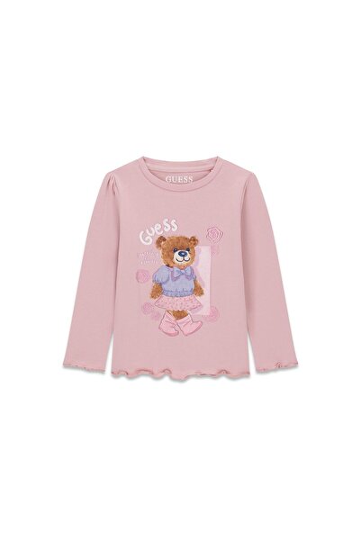 Guess Bluză de fată K6YI11K3676 Roz