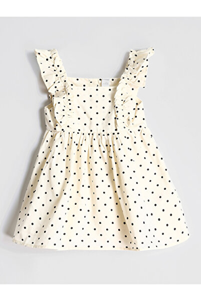LC Waikiki Square Collar Girls' Poplin Dress