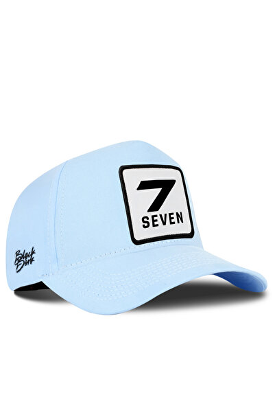 BlackBörk Number 7 Logo Ice Blue Baseball Cap