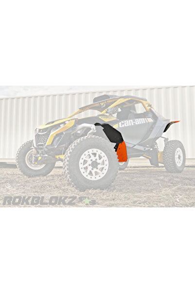 Generic Brand SSV MUDGUARDS CAN-AM MAVERICK R OVERFENDERS ORANGE WITH BLACK