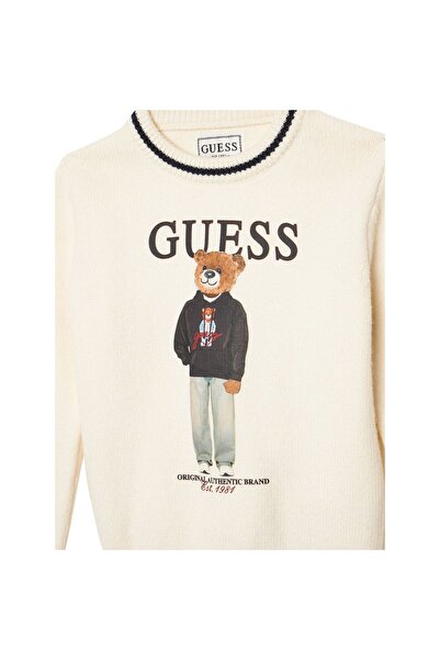 Guess Pulover băieți N6YR06Z0903 Crem