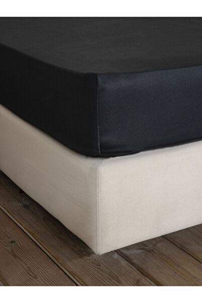 Nima Home Σεντόνι Μονό με Λάστιχο Superior Satin - Black