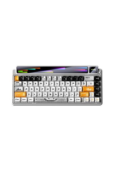 LEOBOG AMG65 Mekanik Gaming Oyuncu Klavyesi LED Matrix Ekranlı Silent Cotton ...
