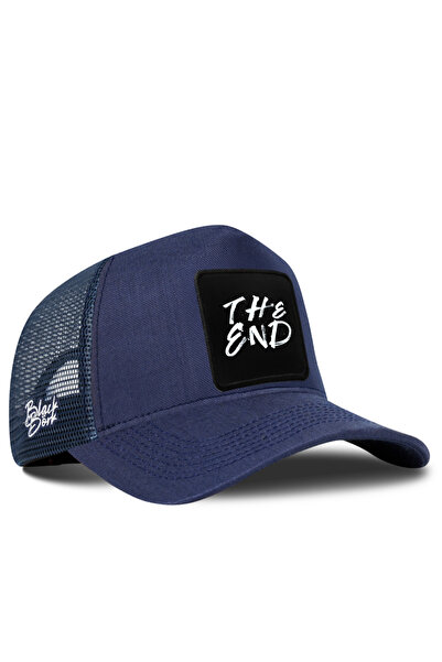 BlackBörk The End Logo Cordura Navy Blue Trucker Hat