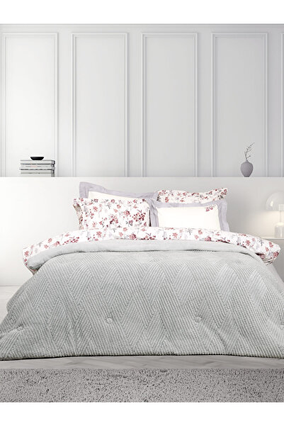 Nima Home Κουβέρτα/Πάπλωμα Υπέρδιπλο 220x240 - Velva Light Gray