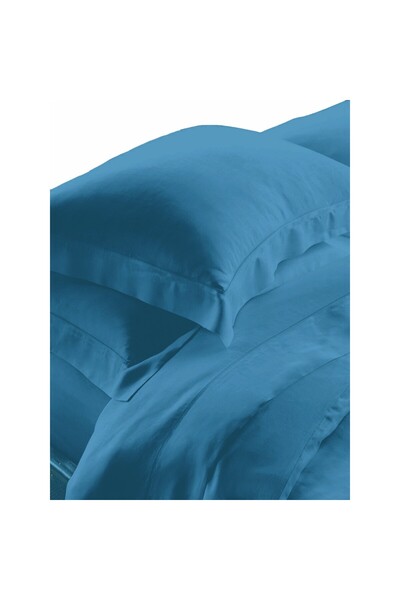 MAKIS TSELIOS AZUR PETROL7 ΣΕΤ ΣΕΝΤΟΝΙΑ Υ/Δ 240x270cm 2*50Χ70CM 100%COTTONSAT...