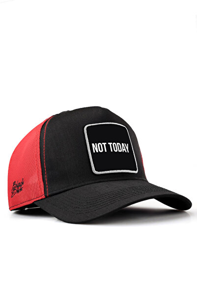 BlackBörk Not Today Logo Cordura Black-Red Trucker Hat