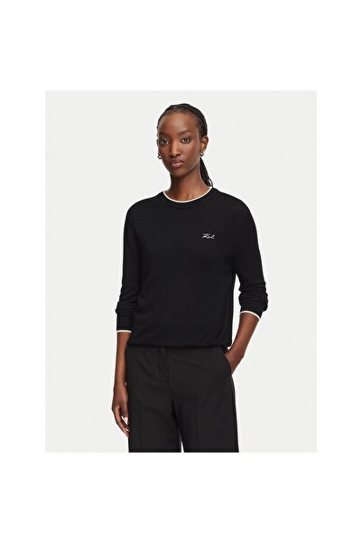Karl Lagerfeld Pulover de damă B3W18037 Negru