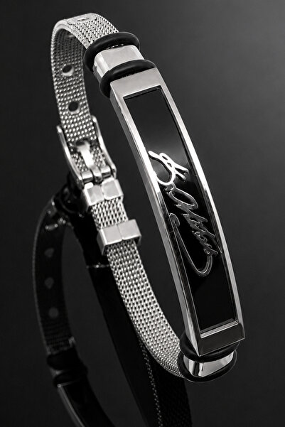 OSMANLI GÜMÜŞ Men's and Women's Steel Bracelet Ataturk Signed Belt Model Brac...