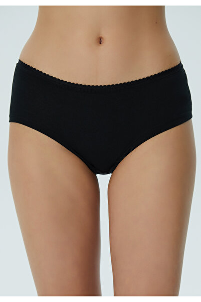 Albero Natur Women's Organic Cotton Thin Lace Detailed Panty (Gots Certified)