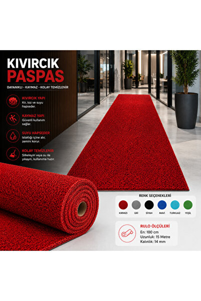 Kalyon Kıvırcık Paspas Kaymaz Taban Halı Yolluk