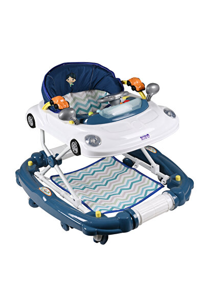 Leno 2-In-1 Baby Walker & Rocker, With Music & Lights, Foldable Design, Cushi...