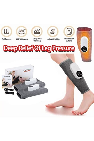 Generic Leg Compression Massager, 3 Modes & 3 Intensities, Air Pressure Calf ...