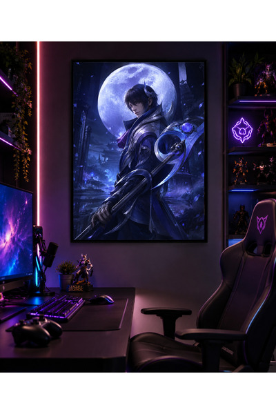 Miutic Print Studio Tablou Gaming League of Legends – Aphelios, Asasinul Luna...