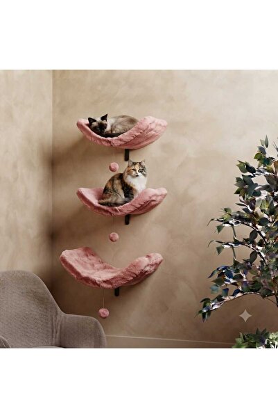 S1 Kedi Yatağı Oyun Alanı Kedi Oyun Evi Silinebilir Kumaş Soft Kedi Dostu(1 ADET)