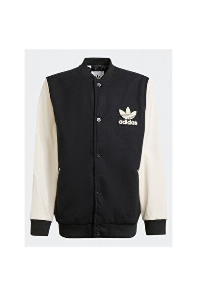 adidas Jachetă bomber unisex pentru copii IY7505 Negru