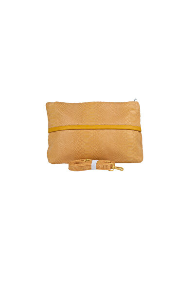 dukidasoturkiye Duki Daso Camel Hair Snake Skin Patterned Women's Shoulder Ba...
