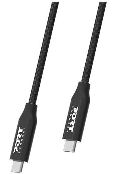 PORT DESIGNS Καλώδιο βίντεο USB 3.2 USB-C Αρσενικό σε USB-C 100W PD Χρυσό 2μ