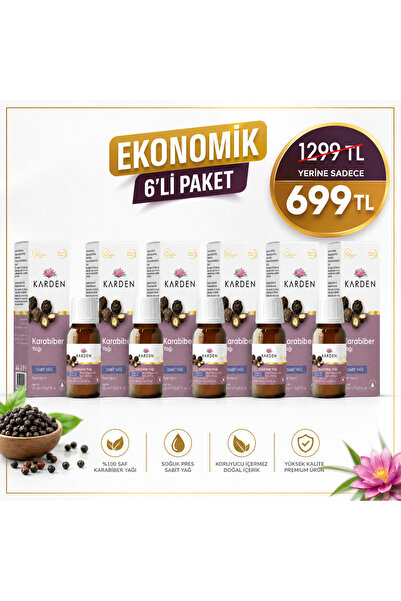 Generic Brand Natural Black Pepper Oil 20 ml - Warming and Massage Supportive...