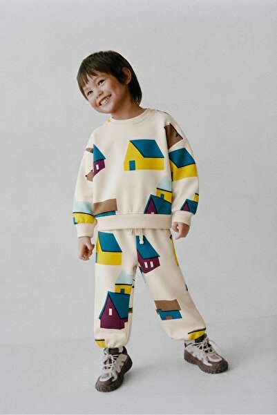 daisydolly Boy's Printed Detailed Cotton Suit