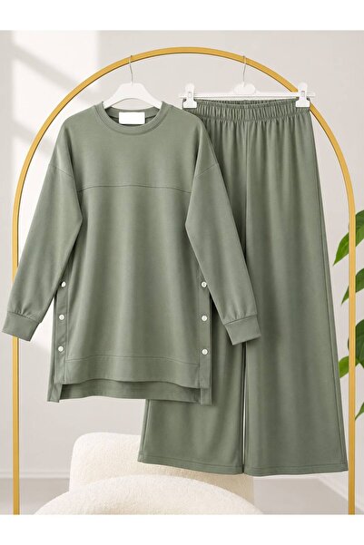 EC MODA Women's Hijab Basic Set with Snap Fasteners on the Side